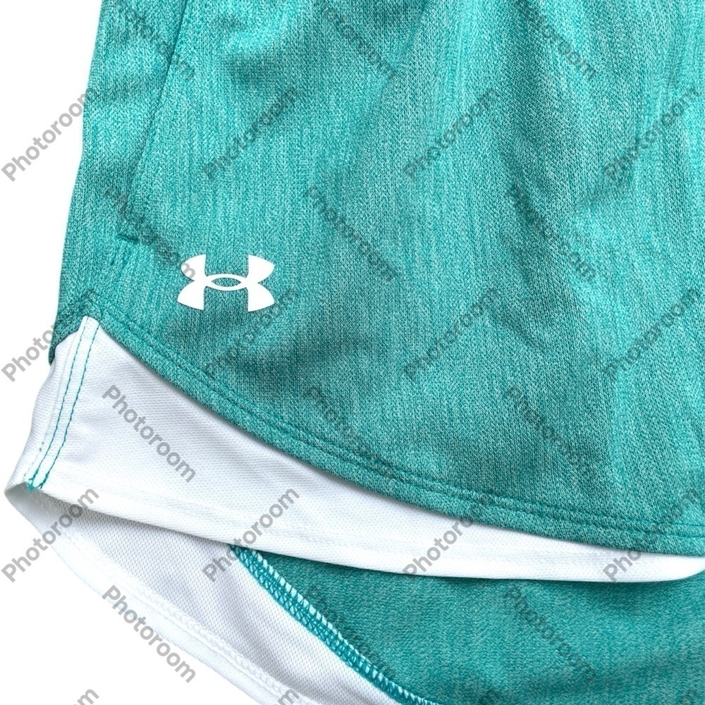 Under Armour Green Athletic Shorts with Retro Design - Picture 7 of 8